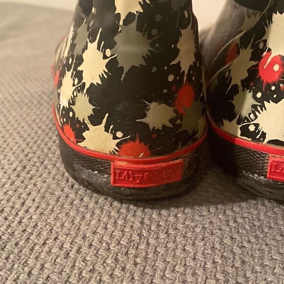 Lily & Dan insulated neoprene snow rain pull on boots Big Kids 2/3 - Picture 6 of 7